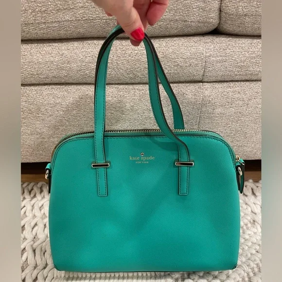 Kate Spade Teal Pocketbook - Picture 1 of 9